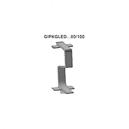 Соединения GIPKGLEDBC 100, блестящий хром, для плинтуса PROSKIRTING GILED, Progress profiles