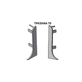 Заглушки (правая + левая) TPKSHAA 70, для плинтуса PROSKIRTING SHELL, Progress profiles