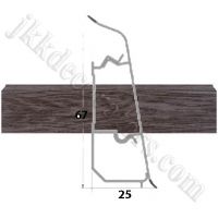 Плинтус пластиковый напольный Декор-Пласт 2500х67х25мм. Трюфель LL022 / шт.