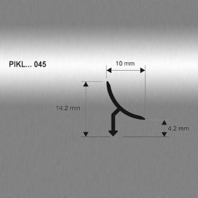 Внутренний латунный универсальный профиль Progress Profiles 2,7м Латунь хромированная PROINTER KL ALL PIKLOC **