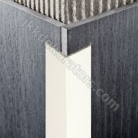Уголок отделочный, декоративный алюминиевый белый окрашеный PROEDGE AL Progress profiles 25х25х2700мм PEGA 25-01
