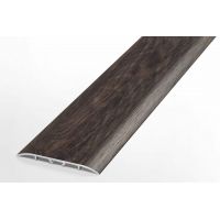 Порожек 60мм широкий напольный алюминиевый скрытое крепление Лука HIT, 4818 Дуб гартвис