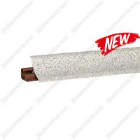 Плинтус для столешницы Korner LB23 с кабель-каналом мягкий край  23х23мм ПВХ Сахара 20-231-0-6064