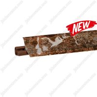 Плинтус для столешницы Korner LB23 с кабель-каналом мягкий край  23х23мм ПВХ Шоколадный Oпал 20-231-0-6076