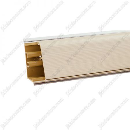 Плинтус для столешницы Korner LB37 с кабель-каналом мягкий край 24х37x3000мм ПВХ Дуглас светлый LB-371-6096