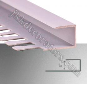 П профиль для плитки гибкий алюминиевый П-образный, Мир профиля, 2,7м Серебро матовое