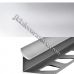 Внутренний алюминиевый профиль для плитки, 2,7м Мир профиля, Серебро глянец