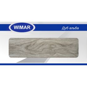 Плинтус пластиковый напольный  Вимар - Wimar, с кабель каналом, 86x22x2500 мм. Дуб альба / шт.