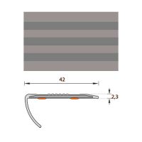 Противоскользящий профиль самоклеющейся 42мм