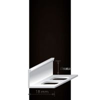 Профиль для плитки L-образный алюминиевый, Мир профиля SMR, 2,7м, Черный матовый