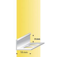 Профиль для плитки L-образный алюминиевый, Мир профиля SMR, 2,7м, Золото матовое