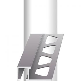Профиль для ступеней алюминиевый гладкий, Мир профиля SMR Серебро глянец