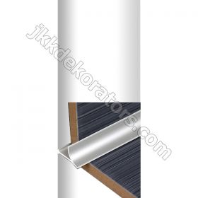 Раскладка для плитки, 2,7м Мир профиля  Внутренний алюминиевый универсальный профиль Серебро глянец