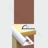 Наружный уголок для плитки ПВХ, 2,5м Идеал Терракотовый