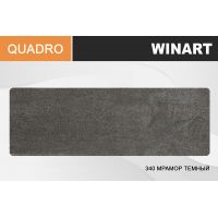 Плинтус напольный пластиковый Winart Quadro - 80х22х2200, с кабель-каналом, 340 Мрамор Темный | шт.